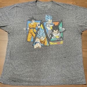 HTF Dragonball Z Graphic T-shirt Size Men's Size  2XL T-Shirt Goku Vegeta READ